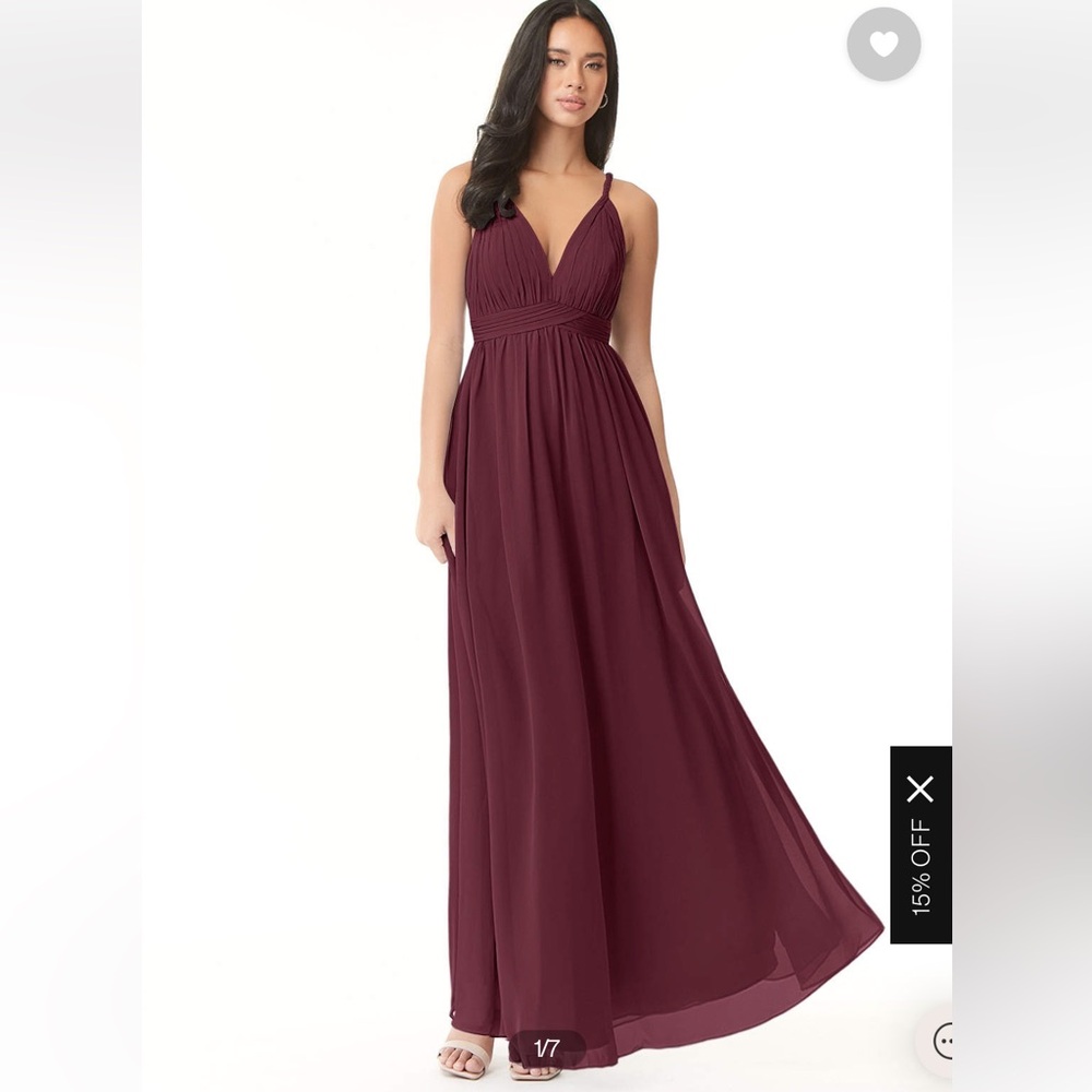 Azazie Rowena - Cabernet, A16 (Chiffon)